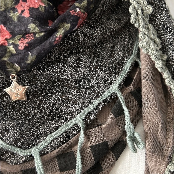 Boho Scarf Shawl 3 Layer - Picture 5 of 11